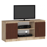 Stolík pod TV RTV 120 2D 1P sonoma / wenge