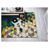 Ručně všívaný kusový koberec Illusion Prism Green/Multi - 120x170 cm Flair Rugs koberce