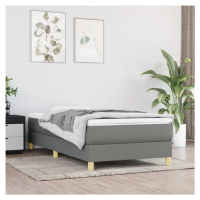 vidaXL Rám na boxspring posteľ tmavosivý látka 100x200 cm