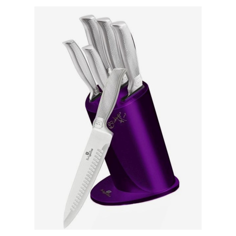Súprava piatich nerezových nožov v stojane BERLINGERHAUS Royal Purple Metallic Line Kikoza Colle Berlinger Haus