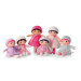 Kaloo bábika pre bábätká Emma K Tendresse 18 cm v ružových šatách z jemného textilu v darčekovom