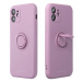Silikónové puzdro na Apple iPhone 14 Pro Roar Amber fialové