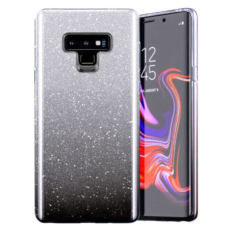 Silikónové puzdro na Samsung Galaxy S23+ 5G S916 Shine Bling čierno-strieborné