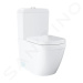 GROHE - Euro Ceramic WC kombi set s nádržkou a doskou softclose, rimless, Triple Vortex, PureGua