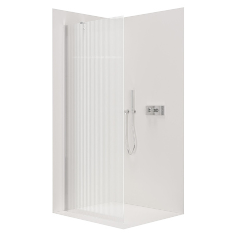 Cerano Onyx, sprchová zástena Walk-in, chróm, ryhované sklo - 130x200 cm, CER-CER-8050BD1251