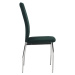 KONDELA Oliva New jedálenská stolička smaragdová (Velvet) / chróm