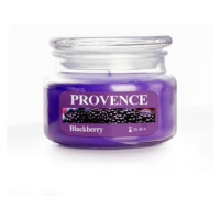 Provence Vonná sviečka v skle PROVENCE 45 hodín černica