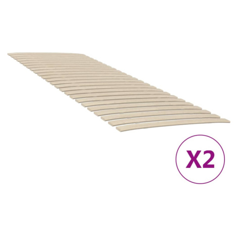 vidaXL Lamelové rošty so 48 lamelami 2 ks 80x200 cm