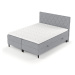 Sivá boxspring posteľ s úložným priestorom 140x200 cm Gwen – Maison de Rêve