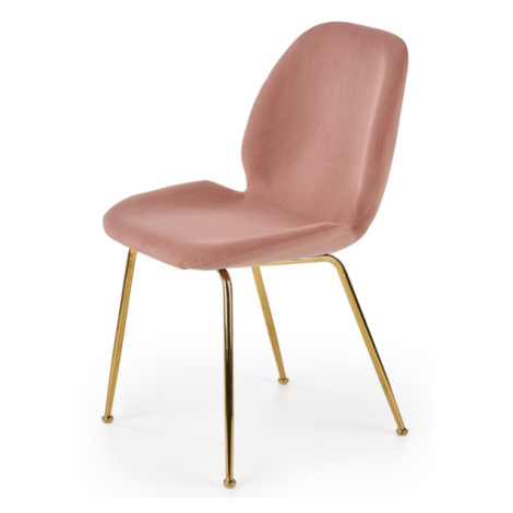 Sconto Jedálenská stolička SCK-381 ružová/zlatá Houseland