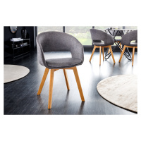 LuxD 20349 Dizajnová stolička Colby sivá
