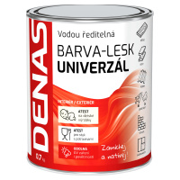 DENAS UNIVERZAL lesk - farba na kov a drevo 0,7 kg blankytná modrá