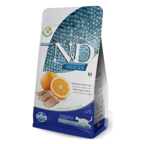 N&D OCEAN CAT Adult Herring & Orange 1,5kg