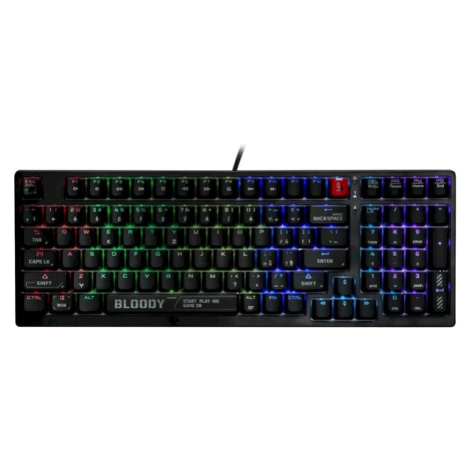 A4tech Bloody S98 RGB herná mechanická klávesnica (CZ/SK) čierna