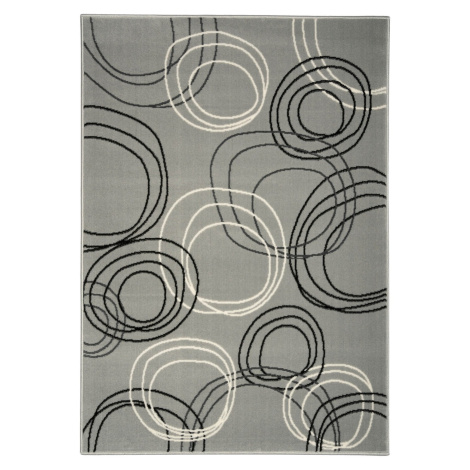 Kusový koberec Circles grey - 160x230 cm Alfa Carpets