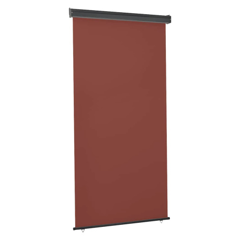 vidaXL Bočná markíza na balkón 125x250 cm, hnedá
