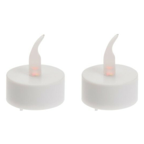 LED blikajúce čajové sviečky, 3,8 cm, set 2 ks, na batérie, časovač