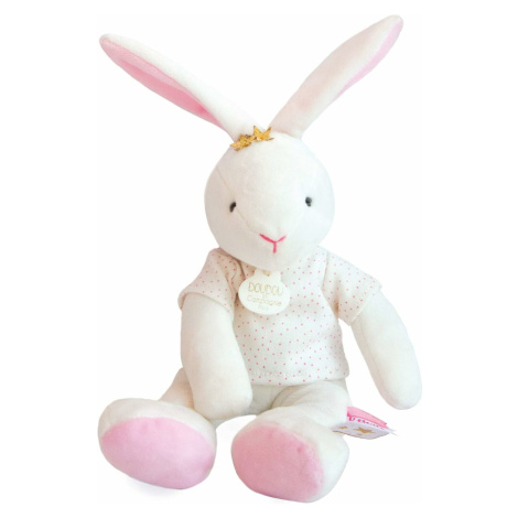 Doudou Plyšová hračka ružový zajačik - hviezda 25 cm