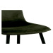 Dkton 25264 Dizajnová jedálenská stolička Damek olivovo-zelená