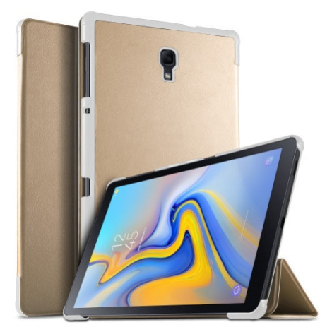 Samsung Galaxy Tab A 10,5 (2018) SM-T590 / T595, puzdro s priečinkom, trojrozmerné, zlaté