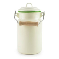 Smaltovaný džbán na mlieko so zeleným okrajom 1l - Ibili - Ibili