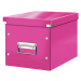 LEITZ Štvorcová krabica Click&Store, veľkosť M (A5), ružová