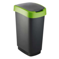 Odpadkový kôš Twist 25l čierno - zelený, 215414