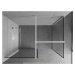 MEXEN/S - Kioto Sprchová zástena Walk-in 90 x 80 cm, čierny vzor, biela 800-090-202-20-70-080