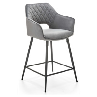 HALMAR H-107 barová stolička sivá / čierna