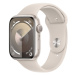 APPLE WATCH SERIES 9 GPS 45MM STARLIGHT ALUMINIUM CASE WITH STARLIGHT SPORT BAND - S/M, MR963QC/