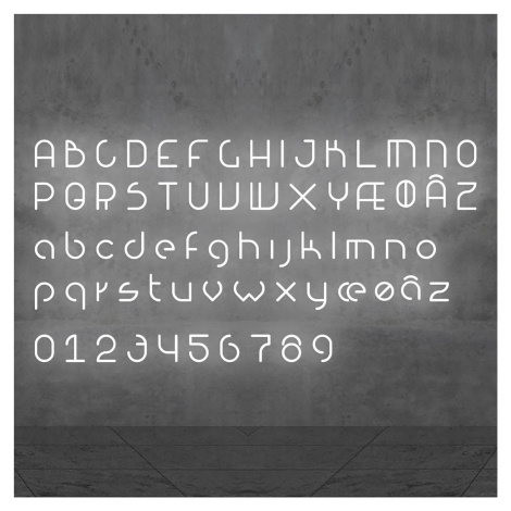 Artemide Alphabet of Light malé písmeno na stenu g
