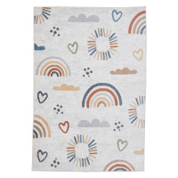 Krémovobiely detský koberec 80x150 cm Vida Kids Rainbow – Think Rugs