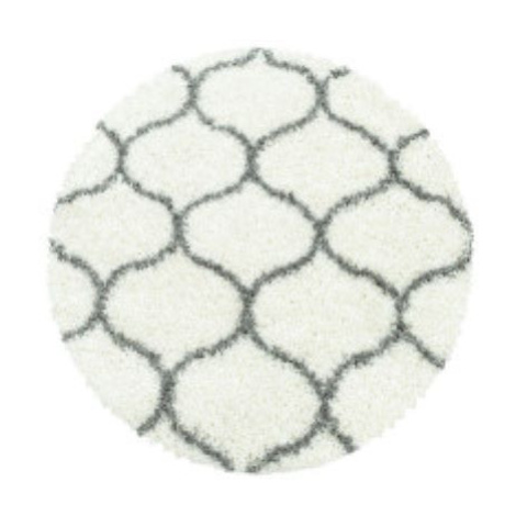 Kusový koberec Salsa Shaggy 3201 cream kruh - 200x200 (průměr) kruh cm Ayyildiz koberce