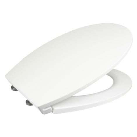 Samozatváracie WC sedátko slim, duroplast, biele, s odnímateľnými pánty CLICK CSS114S MEREO