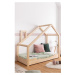 Domčeková posteľ z borovicového dreva Adeko Luna Drom, 90 x 200 cm