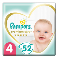 PAMPERS Premium Care jednorazové plienky veľ. 4, 52 ks