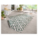 Kusový koberec Twin-Wendeteppiche 103131 grün creme – na ven i na doma - 120x170 cm NORTHRUGS - 