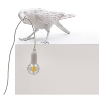 Stolová LED lampa Bird Lamp, hrajúca, biela