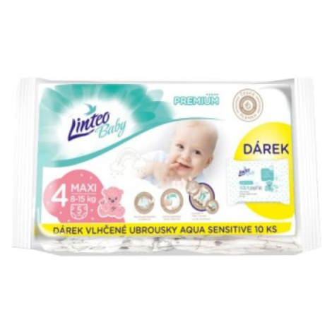 Linteo Baby Premium Maxi jednorázové plienky 8-15kg 5ks + darček