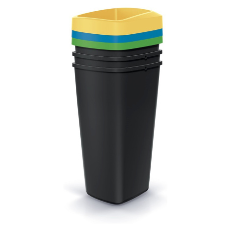 Súprava odpadkových košov COMPACTO 3x25 L čierna Prosperplast