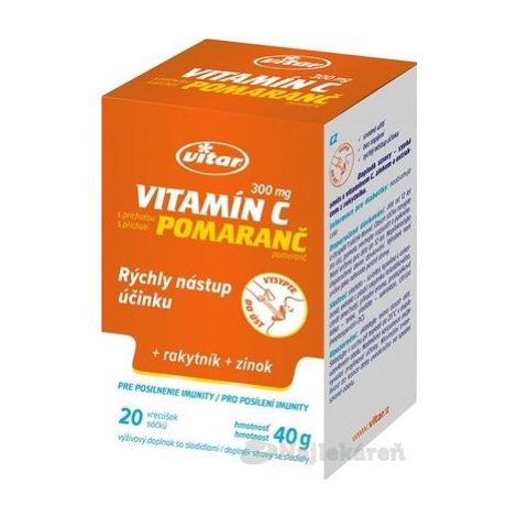 VITAR vitamín C 300 mg + rakytník + zinok Vitar Veteriane