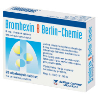 BROMHEXIN 8 BERLIN-CHEMIE 8 mg 25 tabliet