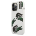 Lacoste Liquid Silicone Allover Pattern Kryt pre iPhone 13 Pro White