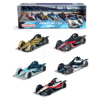 Autíčka Formula E Gen 2 Cars Majorette kovové s gumenými kolieskami 7,5 cm dĺžka sada 5 druhov v