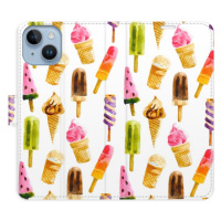 Flipové puzdro iSaprio - Ice Cream Pattern - iPhone 14