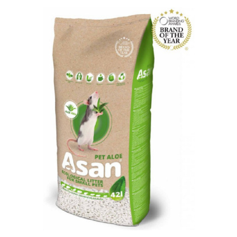 Podstielka ASAN hlodavce Pet Aloe 42L (8kg)