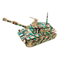 Woodcraft Drevené 3D puzzle Veľký tank