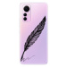 Odolné silikónové puzdro iSaprio - Writing By Feather - black - Xiaomi 12 Lite