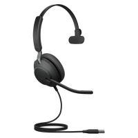 Jabra Evolve2 40 SE/Mono/USB/Drôt/Čierna