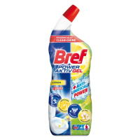 BREF Power Aktív gél WC čistič Lemon 700 ml